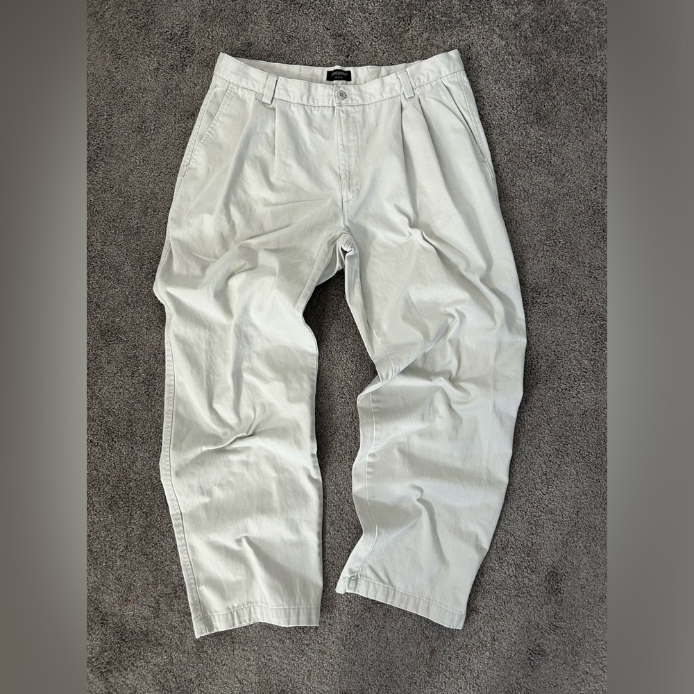 Vintage Dockers Relaxed Fit Double Pleated Pant, 38x32